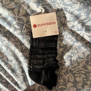 Gold Pure Barre Sticky Socks